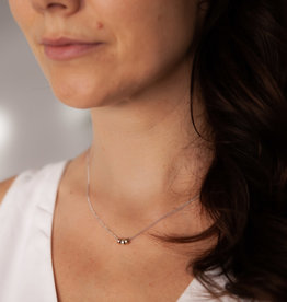 White Gold Trinity Monroe Necklace