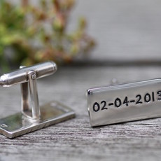 PERSONALISED Wedding Cufflinks
