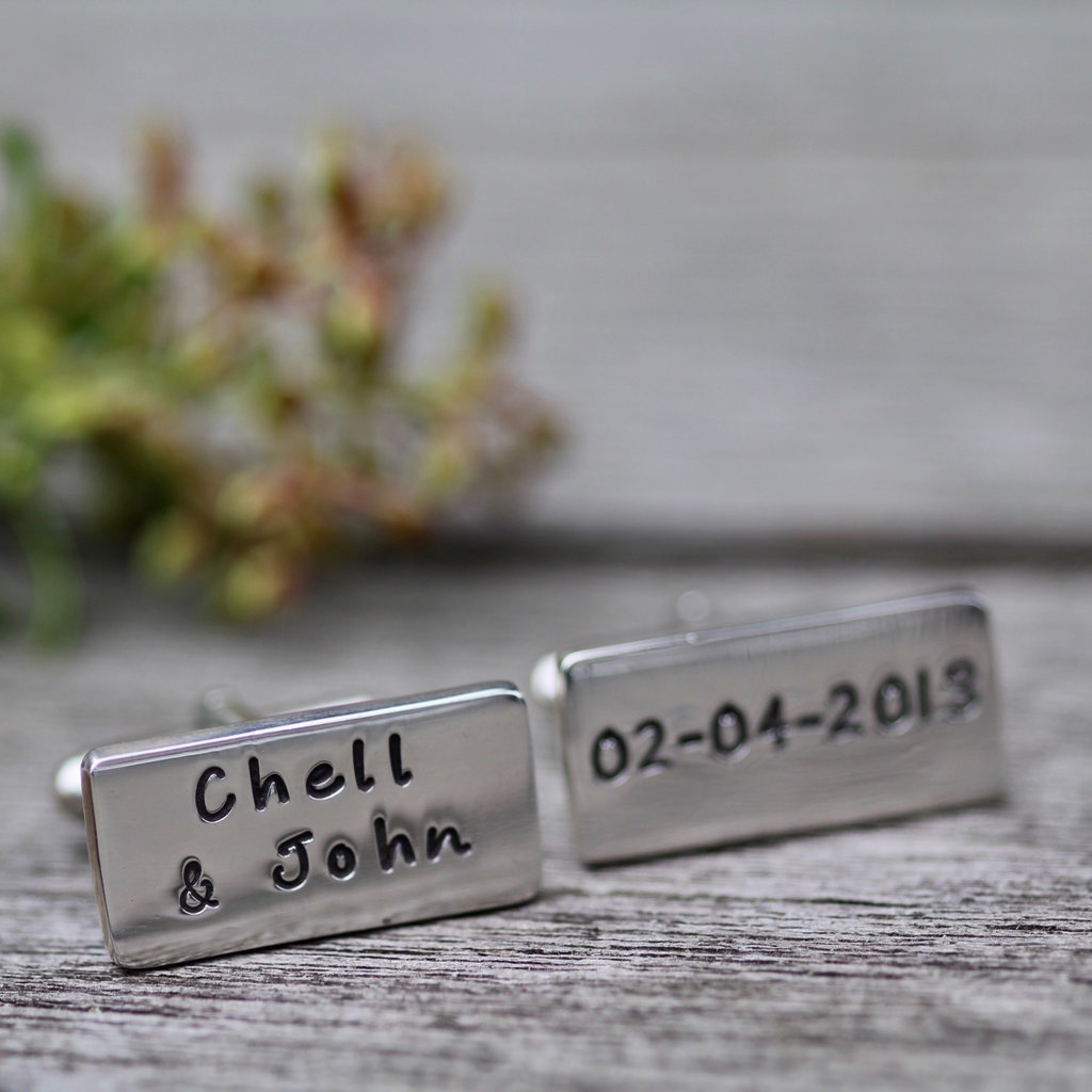 PERSONALISED Wedding Cufflinks