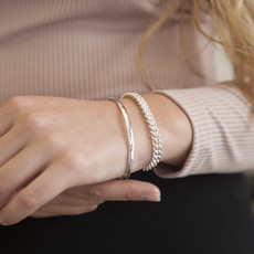 KENSINGTON Silver Elipse Bangle