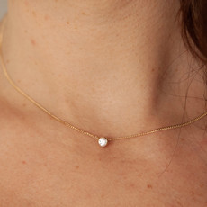 LILA Gold North Star Diamond Necklace