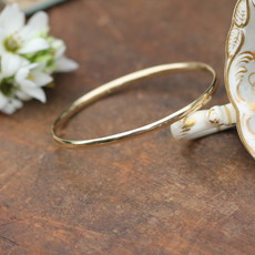 KENSINGTON Gold Elipse Bangle