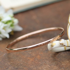 KENSINGTON Rose Gold Elipse Bangle