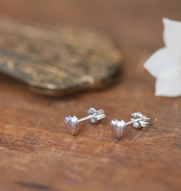 DARCY Silver Petite Heart Earrings