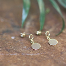 MADISON Gold Catherine Disc Earrings