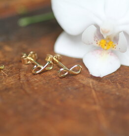 Gold Infinity Earrings