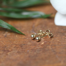 DARCY Golden Ball Earrings