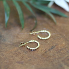 BLOSSOM Gold Lilly Hoop Earrings