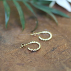 BOHO Gold Lilly Hoop Earrings