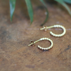 BLOSSOM Gold Lilly Hoop Earrings