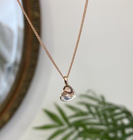 DARCY Rose Gold and Silver Butterfly Necklace