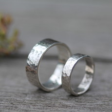 FORDE Arran Silver Wedding Rings