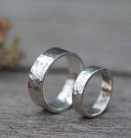 FORDE Arran Silver Wedding Rings