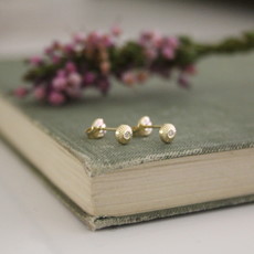 Gold Shimmer Cupola Earrings