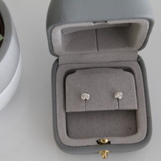 CASSIDY White Gold Diamond Lauret Earrings