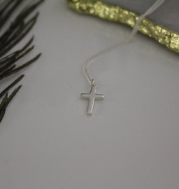 Silver Phoebe Cross Necklace