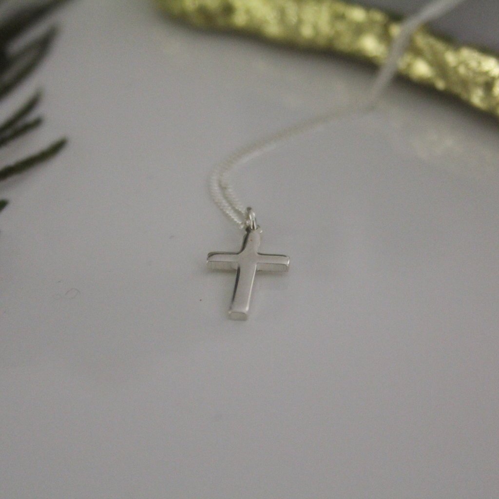 Silver Phoebe Cross Necklace