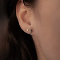 Gold Moon Crescent Earrings