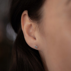 BLOSSOM Silver Petal Earrings