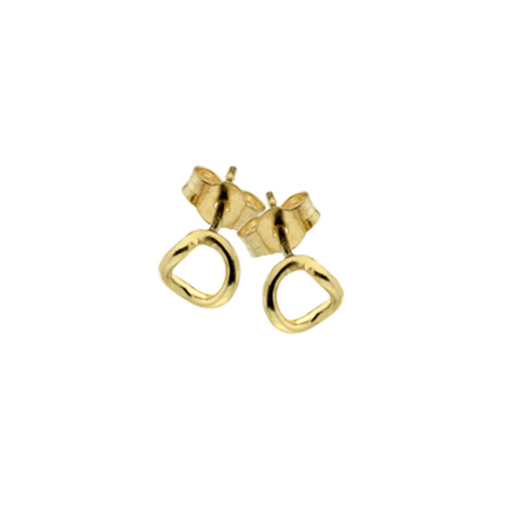 Gold Twist Silhouette Earrings