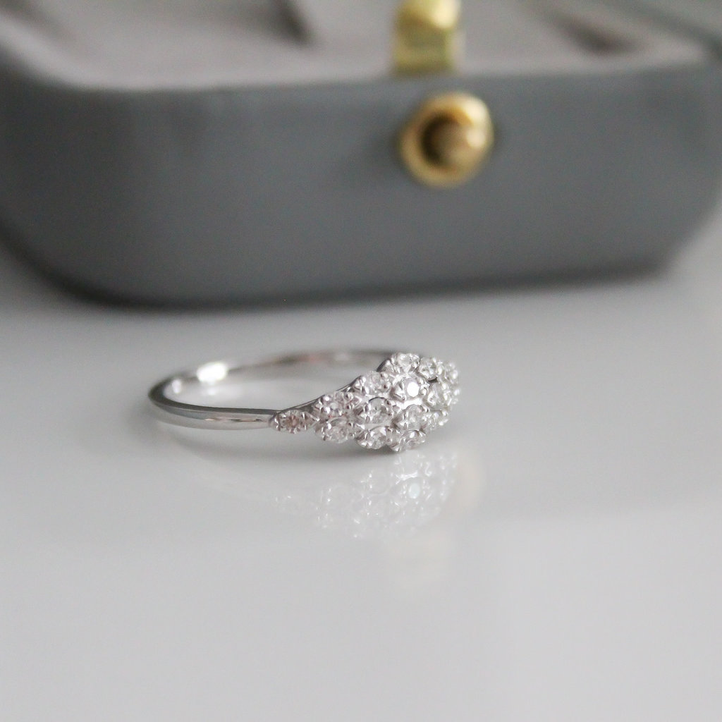 GATSBY White Gold Cora Diamond Ring