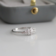 GATSBY White Gold Cora Diamond Ring