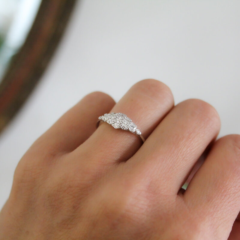 GATSBY White Gold Cora Diamond Ring