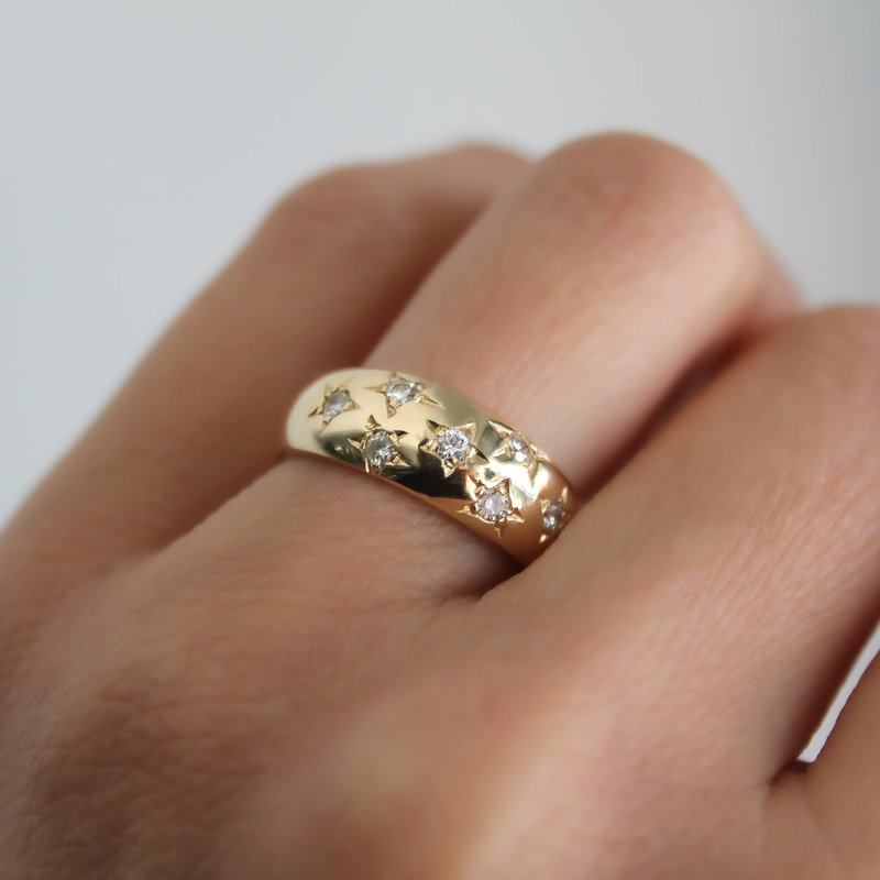 BOHO Gold Samara Diamond Ring