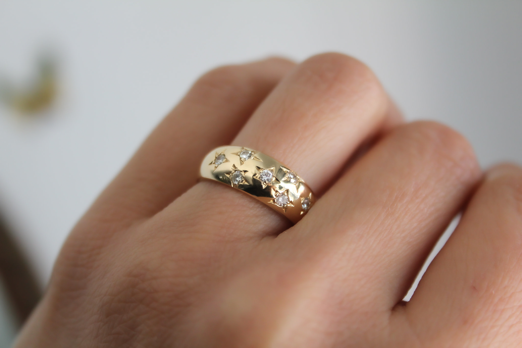 BOHO Gold Samara Diamond Ring - Joulberry