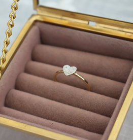 DARCY Gold Monique Diamond Heart Ring