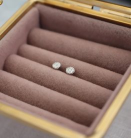 BLOSSOM White Gold Diamond Cluster Studs