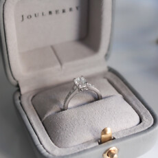 Bespoke Platinum Cushion Cut Diamond Solitaire Ring 1.01ct