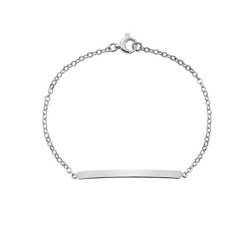 Silver Summer Chain Bar Bracelet