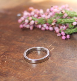 ESTELE  Platinum Ring 3mm