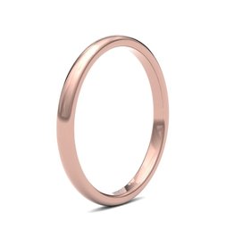 BOTANICA Rose Gold Ring 2mm