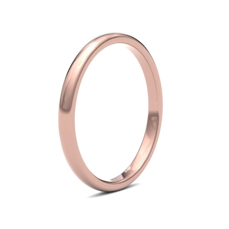 BOTANICA Rose Gold Ring 2mm