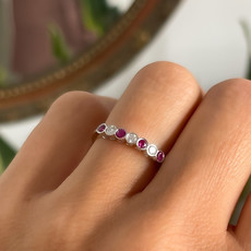 OCEANIA Gold Ruby and Diamond Ara Ring 0.40ct