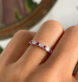 OCEANIA Gold Ruby and Diamond Ara Ring 0.40ct