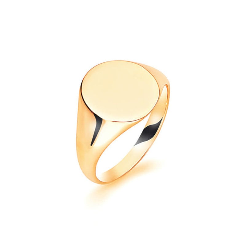 METRO 9 Carat Gold Oval Signet Ring