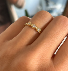 LILA Gold Diamond Maya Ring