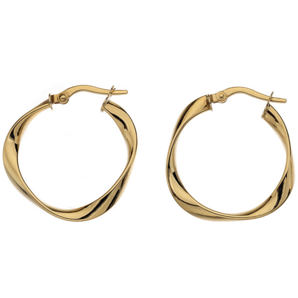 BLOSSOM Gold Flo Hoop Earrings