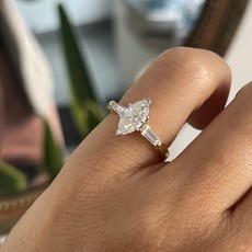 BLOSSOM Gold Skye Diamond Marquise Ring 1.60ct