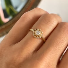 GATSBY Gold Diamond Clarice Ring 0.35ct