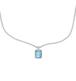 OCEANIA White Gold Topaz Paloma Necklace