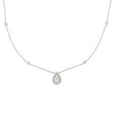 BLOSSOM White Gold Penny Diamond Necklace