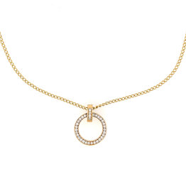 KENSINGTON Gold Diamond Polo Necklace