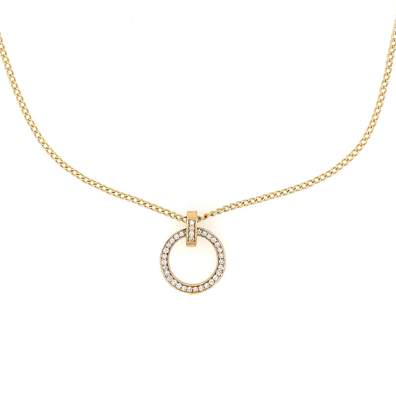 KENSINGTON Gold Diamond Polo Necklace