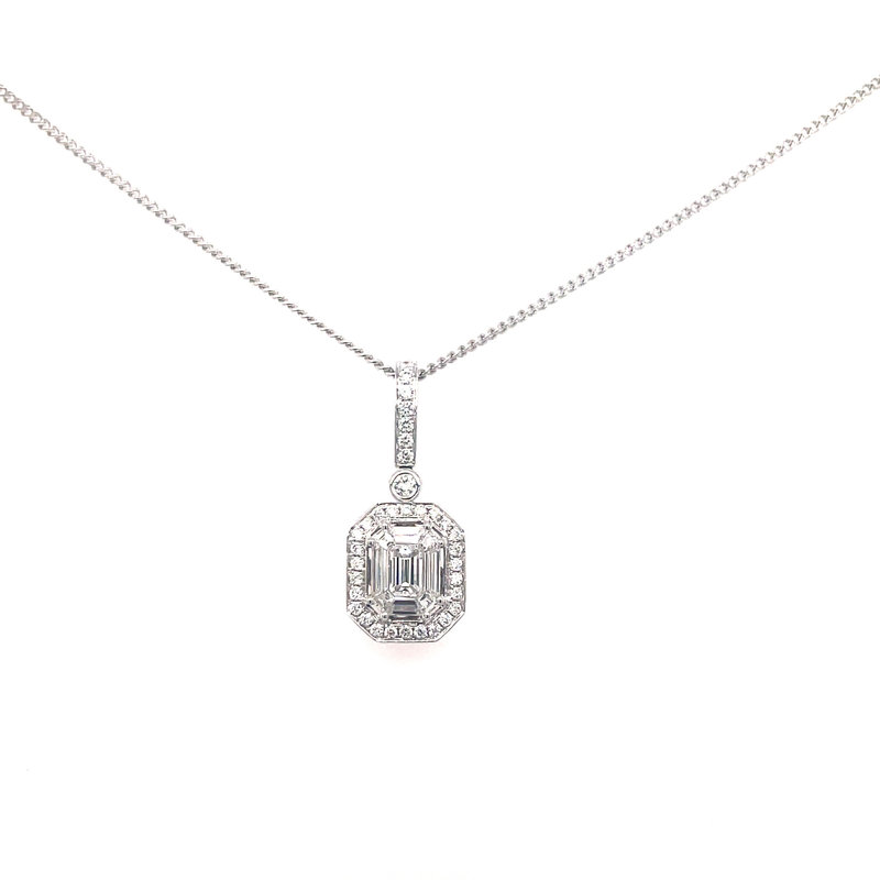 GATSBY White Gold Diamond Eveline Necklace