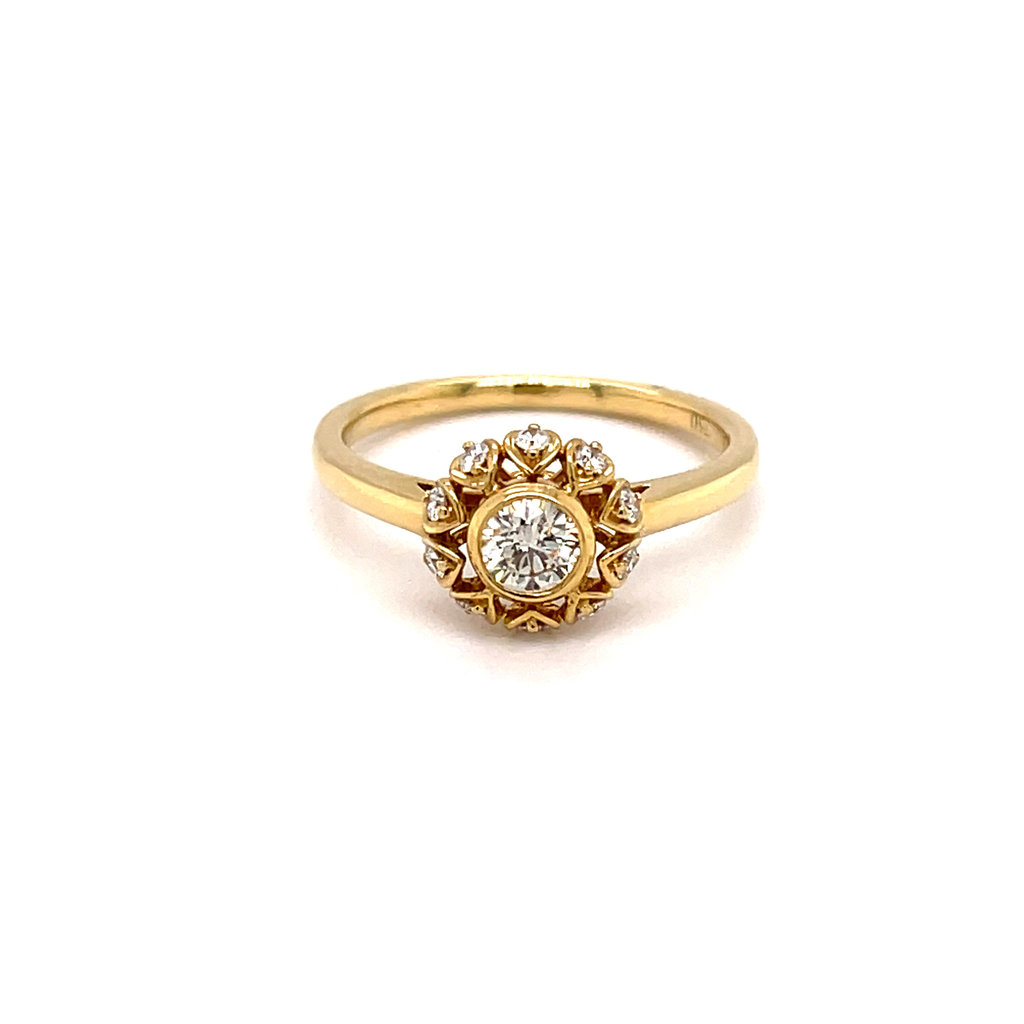 DAISY Gold Diamond Clarice Ring 0.35ct