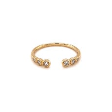 BLOSSOM Gold Aviana Diamond Ring 0.16ct